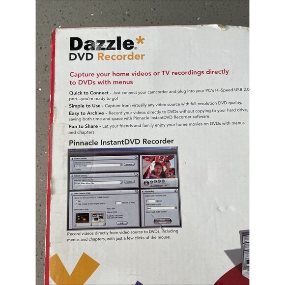 Pinnacle Dazzle DVD Recorder Video Capture PC USB DVC101 Rev 1.1 NTSC PAL Svideo - Picture 8 of 10